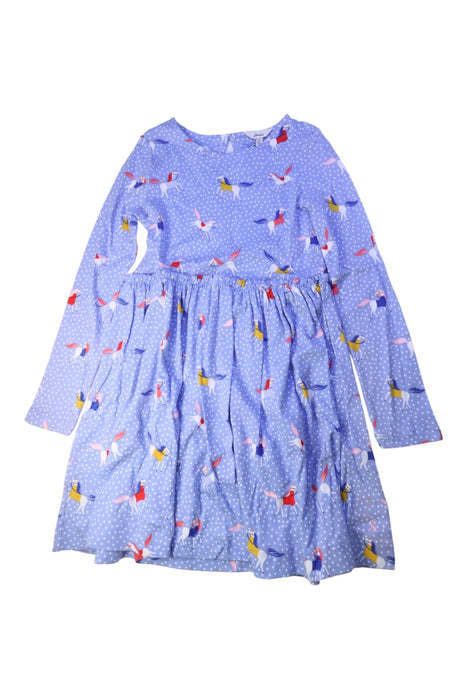 A Blue Long Sleeve Dresses from Joules in size 11Y for girl. (Front View)