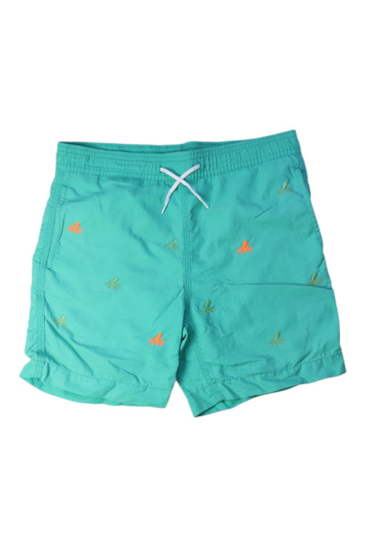 A Green Swim Shorts from Crewcuts in size 7Y for boy. (Front View)