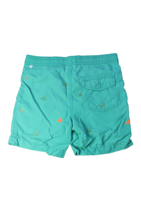 A Green Swim Shorts from Crewcuts in size 7Y for boy. (Back View)
