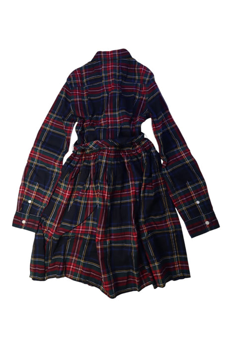 A Red Long Sleeve Dresses from Polo Ralph Lauren in size 12Y for girl. (Back View)