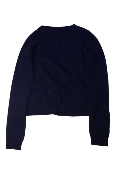 A Navy Cardigans from Bonpoint in size 12Y for girl. (Back View)