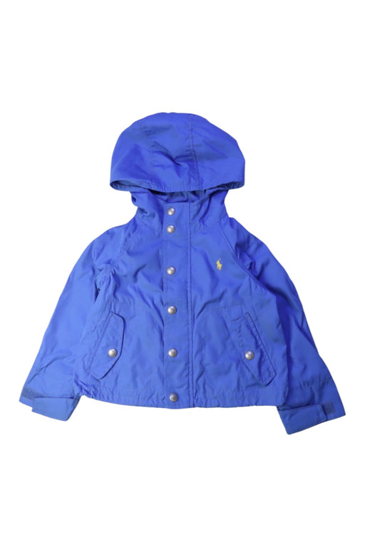 A Blue Rain Jackets from Polo Ralph Lauren in size 3T for girl. (Front View)