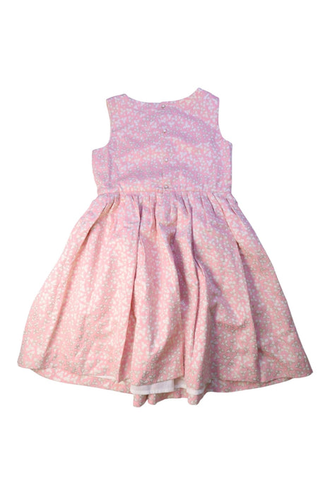 A Pink Sleeveless Dresses from Bonpoint in size 10Y for girl. (Back View)