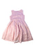 A Pink Sleeveless Dresses from Bonpoint in size 10Y for girl. (Back View)