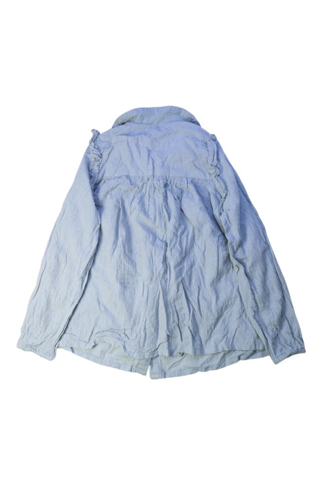 A Blue Long Sleeve Shirts from Excuse My French in size 10Y for girl. (Back View)