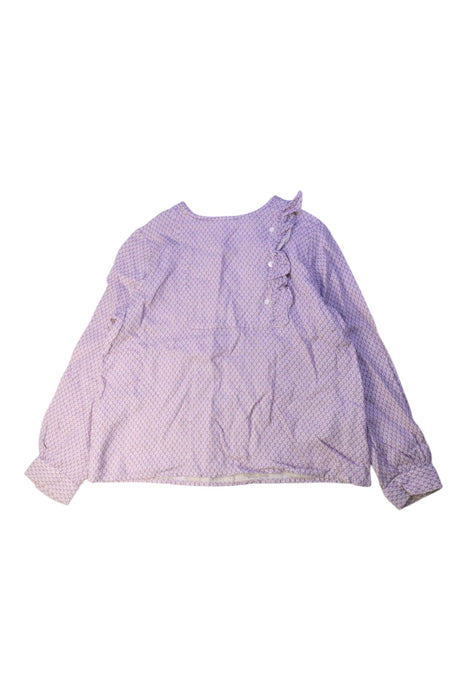 A Purple Long Sleeve Tops from Bonpoint in size 8Y for girl. (Front View)