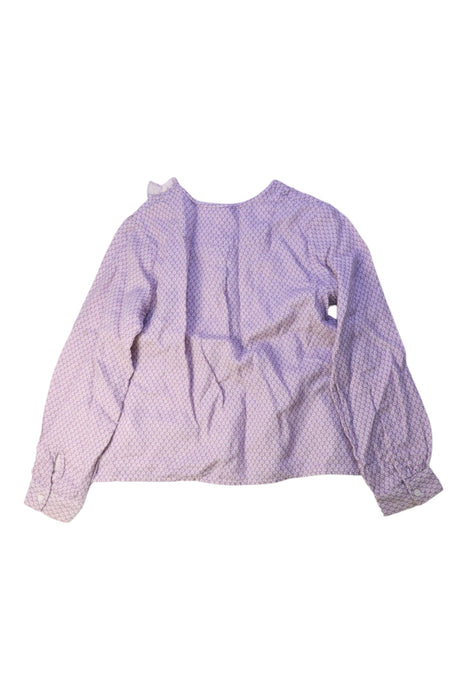 A Purple Long Sleeve Tops from Bonpoint in size 8Y for girl. (Back View)