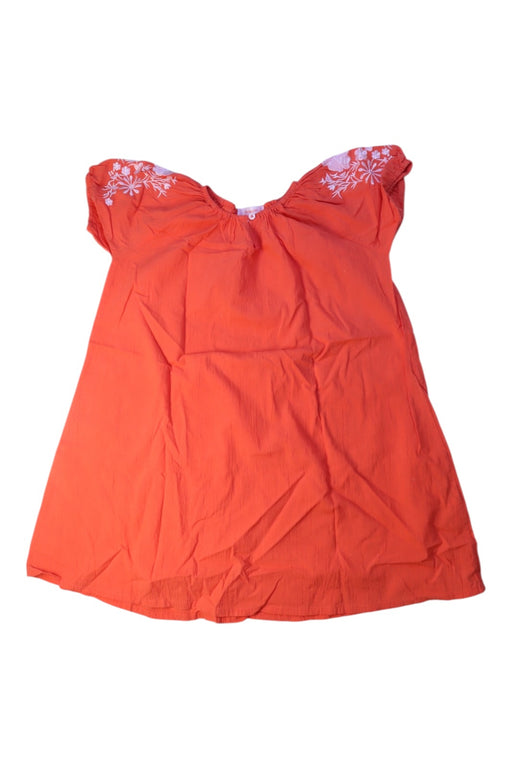 A Orange Short Sleeve Dresses from Kidsagogo in size 6T for girl. (Front View)