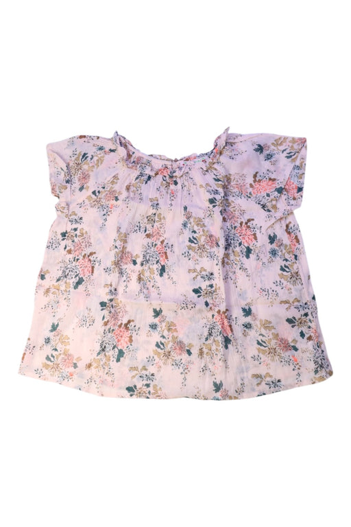 A Pink Short Sleeve Tops from Bonpoint in size 8Y for girl. (Front View)