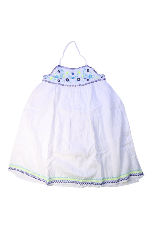 A White Sleeveless Dresses from Sunuva in size 9Y for girl. (Front View)
