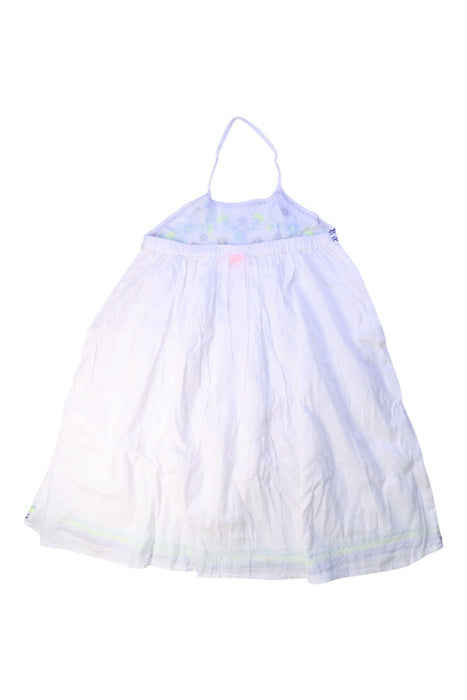 A White Sleeveless Dresses from Sunuva in size 9Y for girl. (Back View)