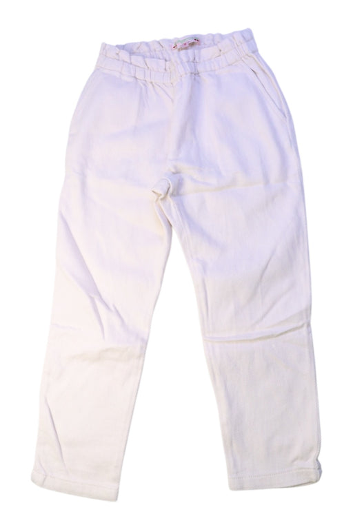 A White Casual Pants from Bonpoint in size 6T for girl. (Front View)