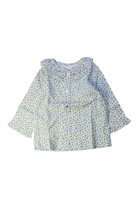 A White Long Sleeve Tops from La Coqueta in size 3T for girl. (Front View)