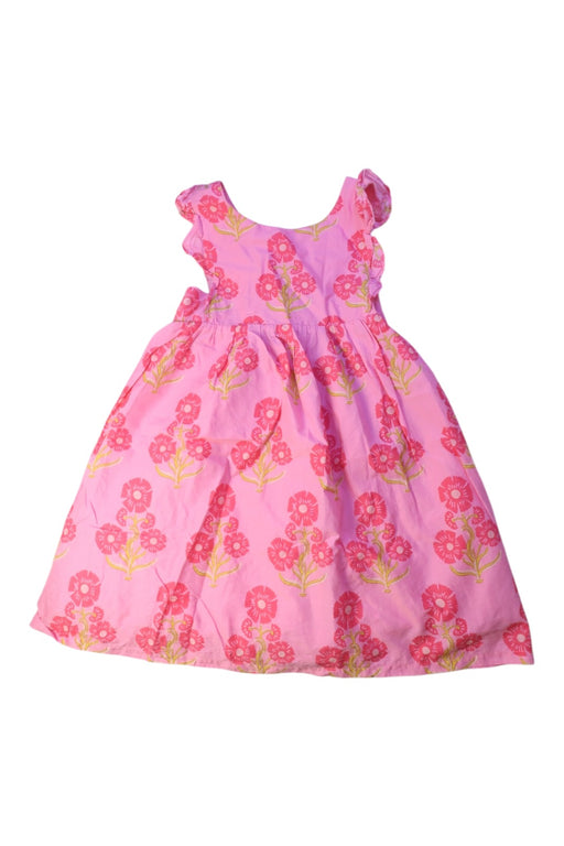 A Pink Sleeveless Dresses from Boden in size 4T for girl. (Front View)