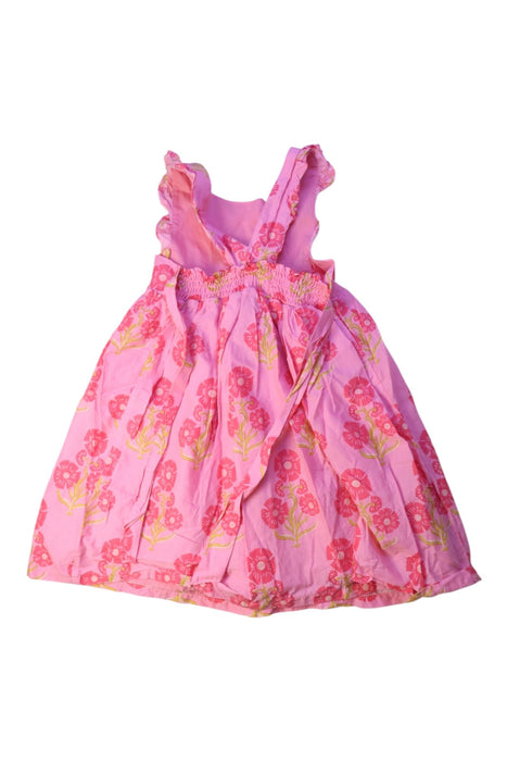 A Pink Sleeveless Dresses from Boden in size 4T for girl. (Back View)