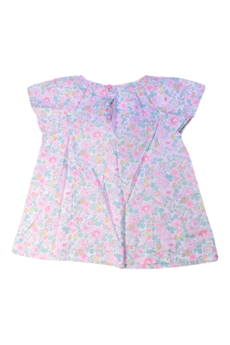 A Pink Short Sleeve Dresses from Jacadi in size 6T for girl. (Back View)