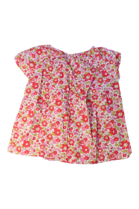 A Pink Short Sleeve Tops from Bonpoint in size 6T for girl. (Back View)