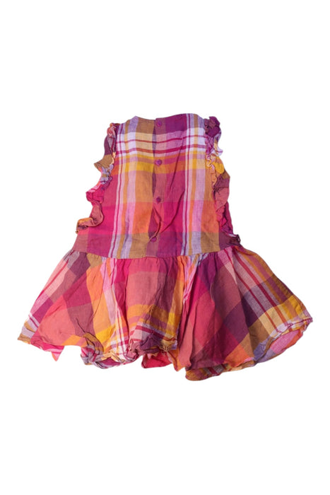 A Multicolour Sleeveless Dresses from Il Gufo in size 4T for girl. (Back View)