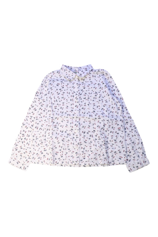 A White Long Sleeve Shirts from Bonpoint in size 6T for girl. (Front View)