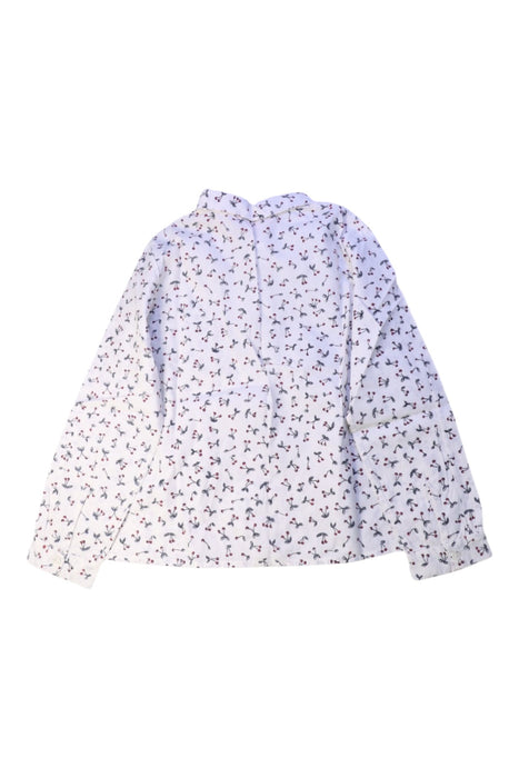 A White Long Sleeve Shirts from Bonpoint in size 6T for girl. (Back View)