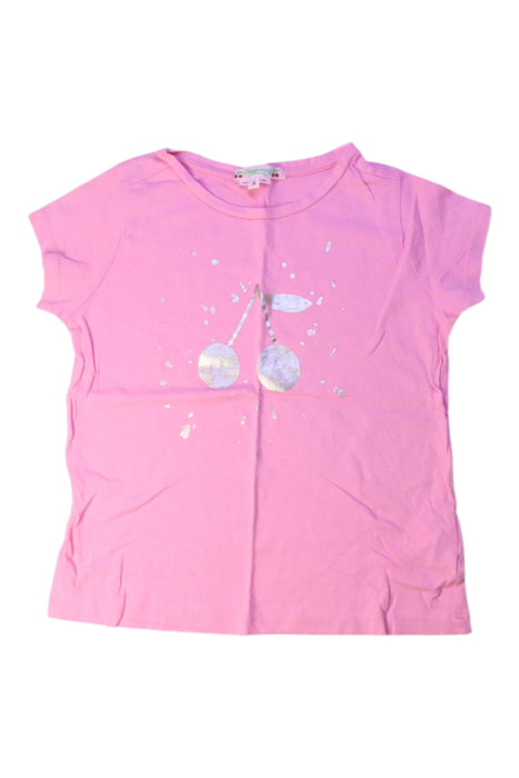 A Pink Short Sleeve T Shirts from Bonpoint in size 4T for girl. (Front View)