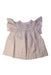 A Ivory Short Sleeve Dresses from Bonpoint in size 6T for girl. (Front View)
