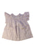 A Ivory Short Sleeve Dresses from Bonpoint in size 6T for girl. (Back View)