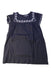 A Navy Short Sleeve Dresses from Bonpoint in size 6T for girl. (Front View)
