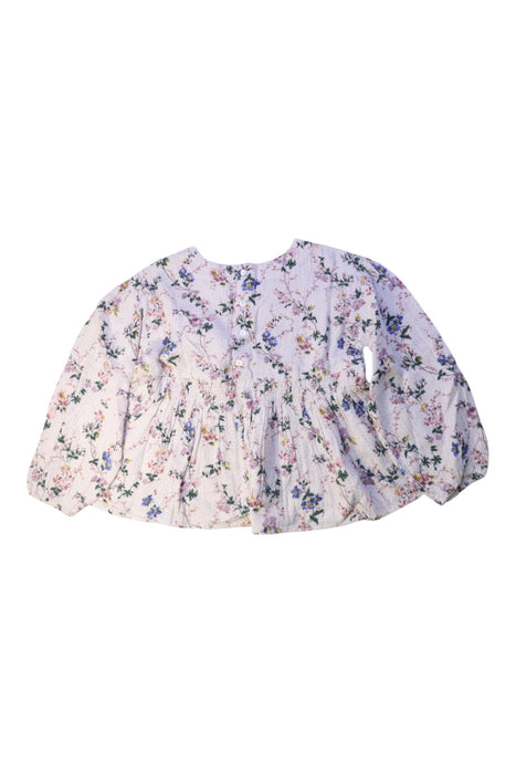 A White Long Sleeve Tops from Bonton in size 6T for girl. (Back View)