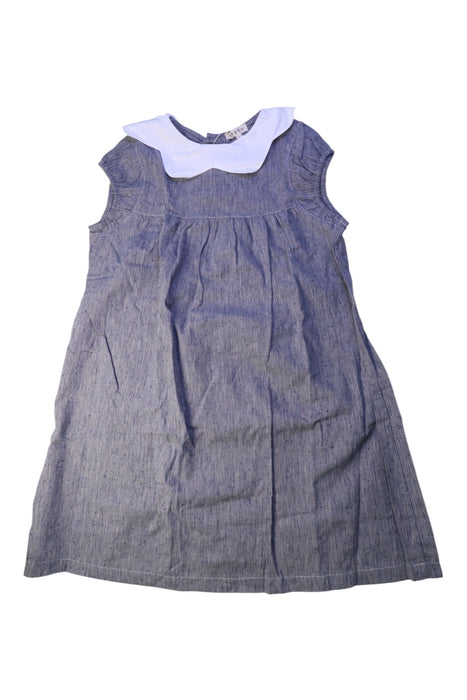 A Blue Sleeveless Dresses from Mabo in size 10Y for girl. (Front View)