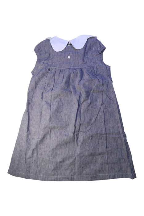 A Blue Sleeveless Dresses from Mabo in size 10Y for girl. (Back View)