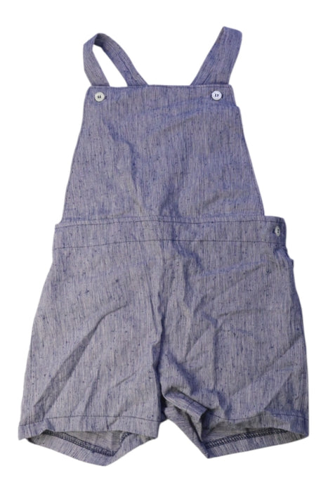 A Blue Overall Shorts from Mabo in size 6T for girl. (Front View)
