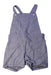 A Blue Overall Shorts from Mabo in size 6T for girl. (Front View)