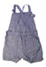 A Blue Overall Shorts from Mabo in size 6T for girl. (Back View)