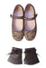 A Beige Flats from Bonpoint in size 6T for girl. (Back View)