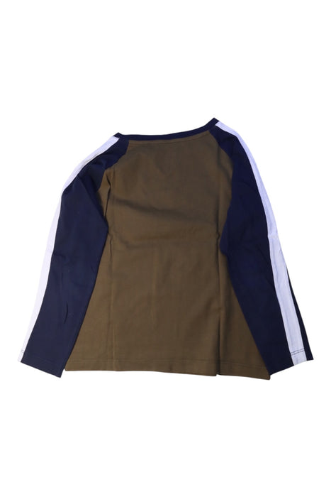 A Brown Long Sleeve T Shirts from Petit Bateau in size 8Y for boy. (Back View)