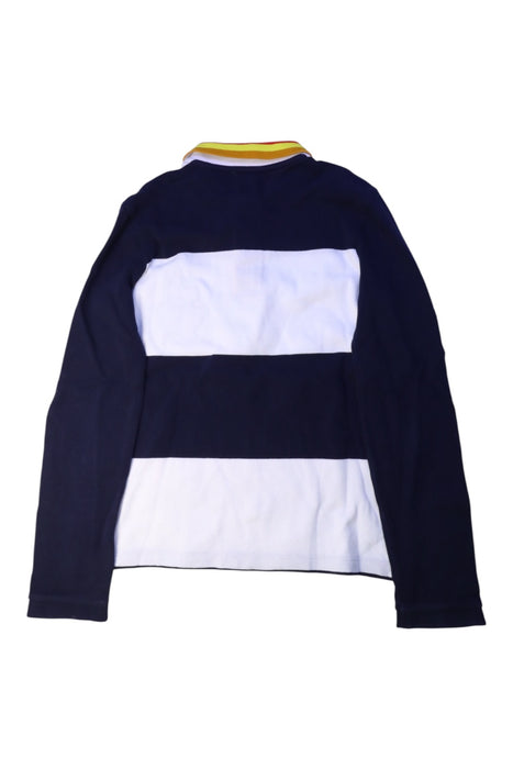 A White Long Sleeve Polos from Jacadi in size 10Y for boy. (Back View)