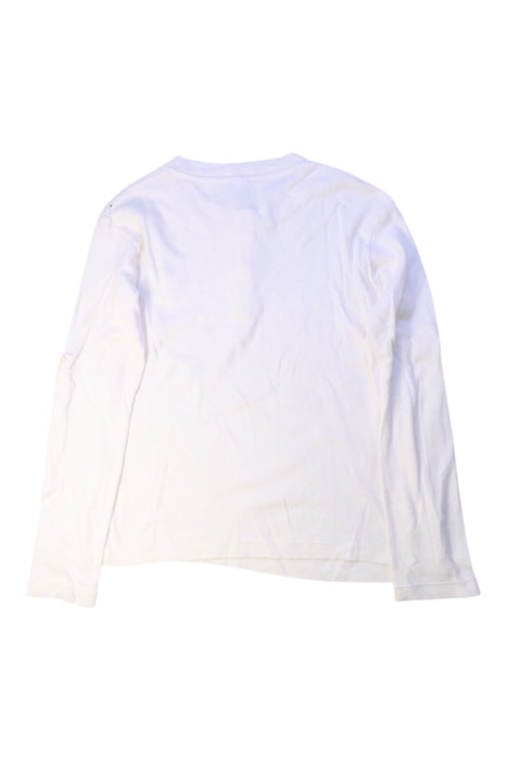 A White Long Sleeve T Shirts from Petit Bateau in size 10Y for boy. (Back View)