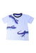 A Blue Short Sleeve T Shirts from Petit Bateau in size 10Y for boy. (Front View)