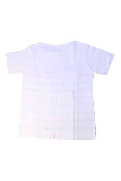 A White Short Sleeve T Shirts from Petit Bateau in size 10Y for boy. (Back View)