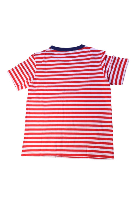 A Red Short Sleeve T Shirts from Petit Bateau in size 10Y for boy. (Back View)