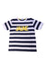 A Navy Short Sleeve T Shirts from Petit Bateau in size 10Y for boy. (Front View)