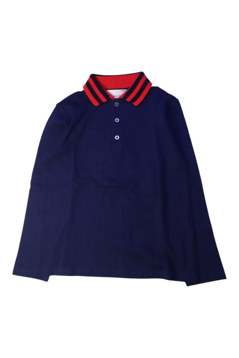 A Navy Long Sleeve Polos from Gucci in size 6T for boy. (Front View)