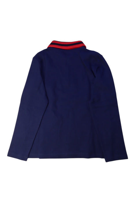 A Navy Long Sleeve Polos from Gucci in size 6T for boy. (Back View)