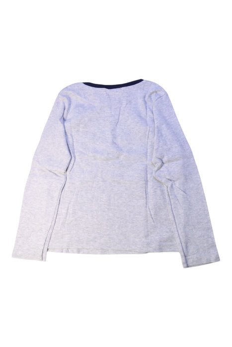 A Grey Long Sleeve T Shirts from Petit Bateau in size 8Y for boy. (Back View)