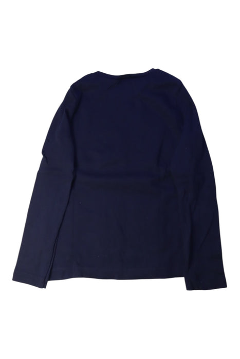 A Navy Long Sleeve T Shirts from Petit Bateau in size 8Y for boy. (Back View)