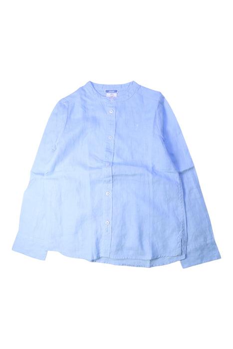 A Blue Long Sleeve Shirts from Jacadi in size 8Y for boy. (Front View)