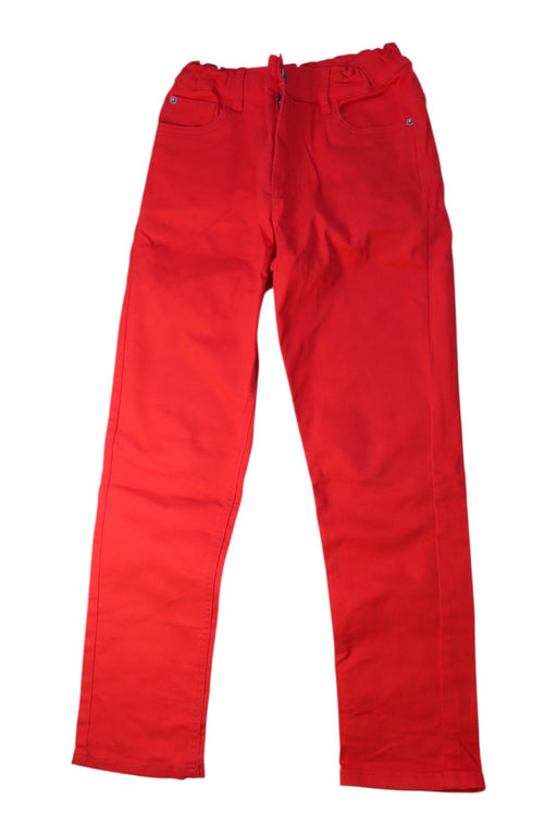 A Red Casual Pants from Petit Bateau in size 10Y for boy. (Front View)
