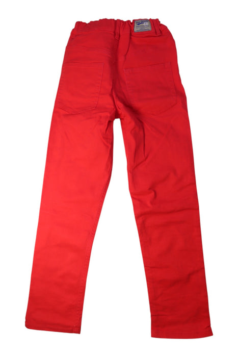 A Red Casual Pants from Petit Bateau in size 10Y for boy. (Back View)