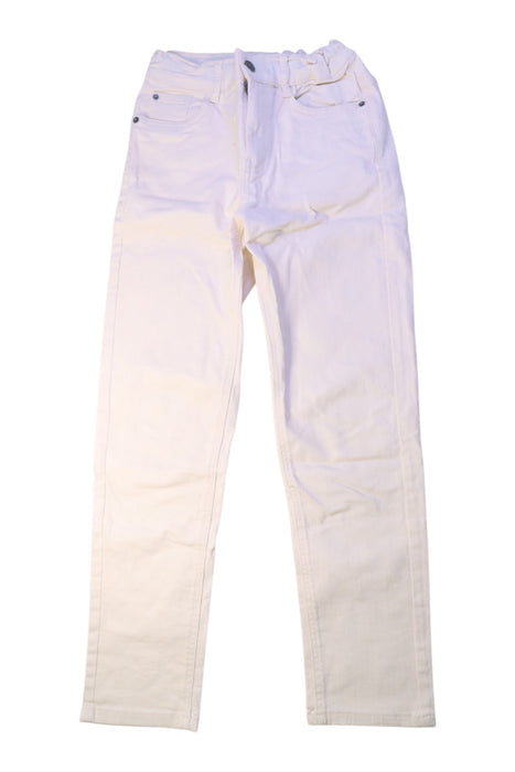 A White Casual Pants from Petit Bateau in size 10Y for boy. (Front View)